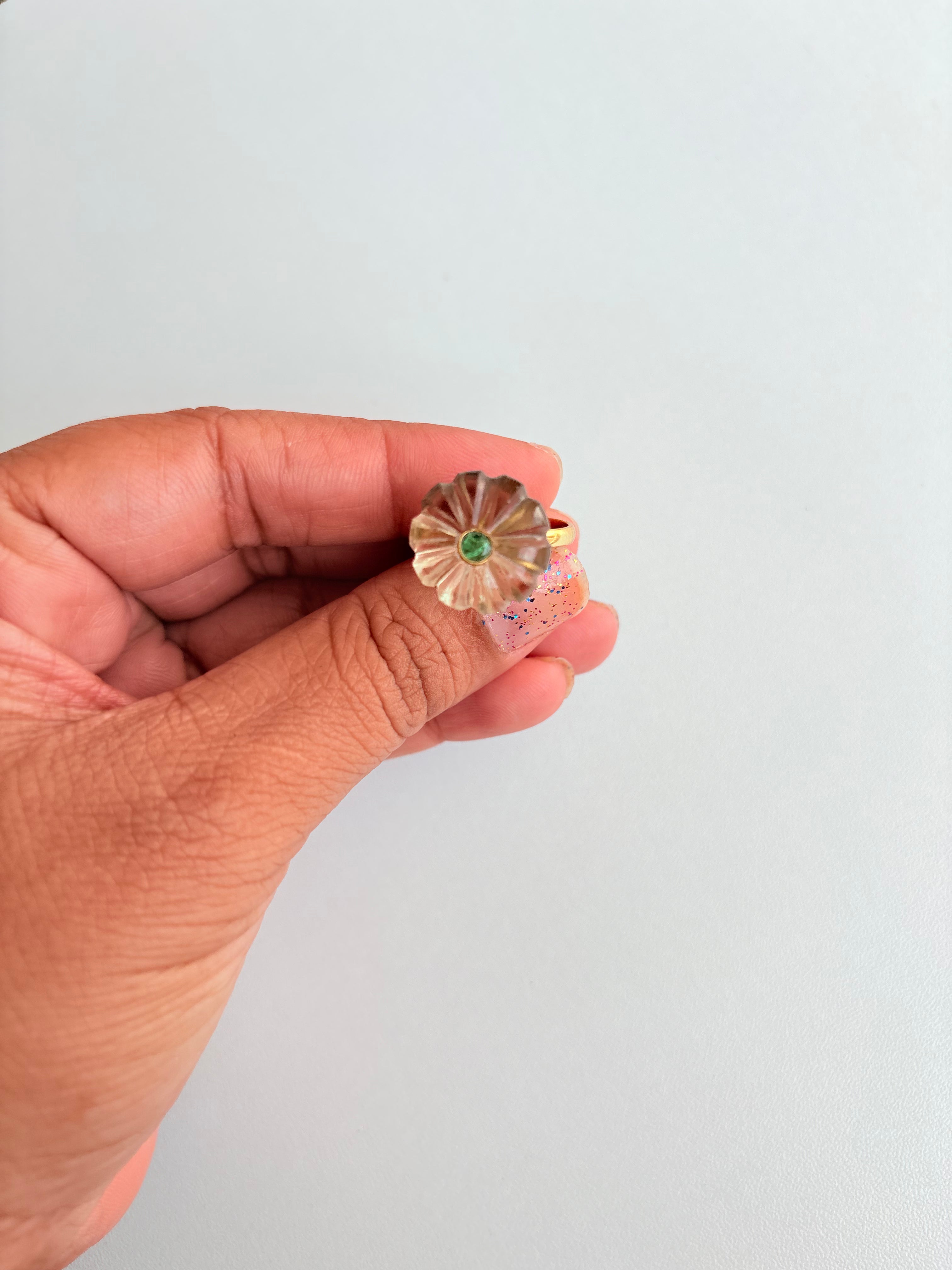 melon stone ring
