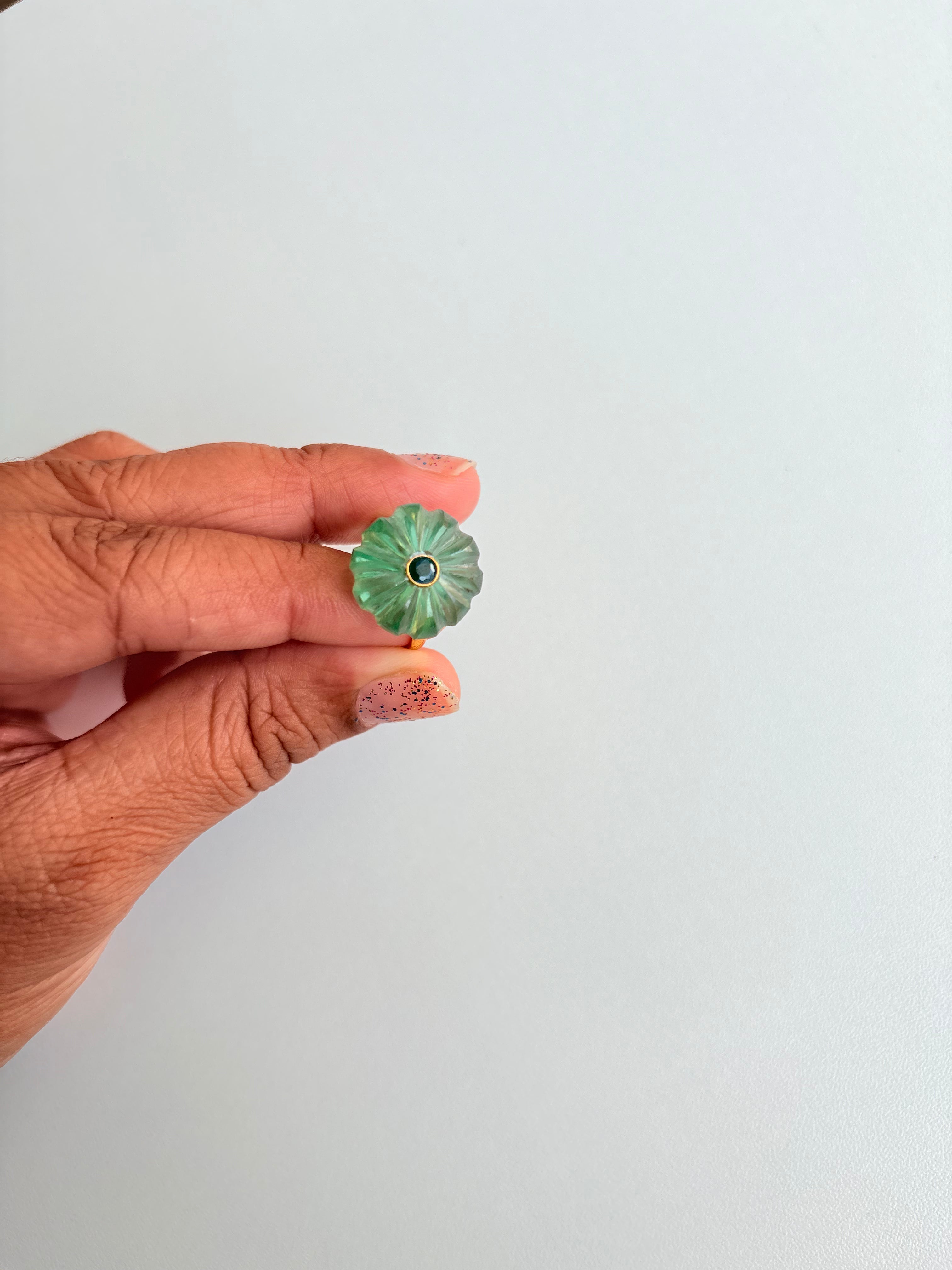 melon stone ring