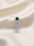 aquamarine stone with green onexy stone