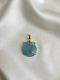 aquamarine stone pendent